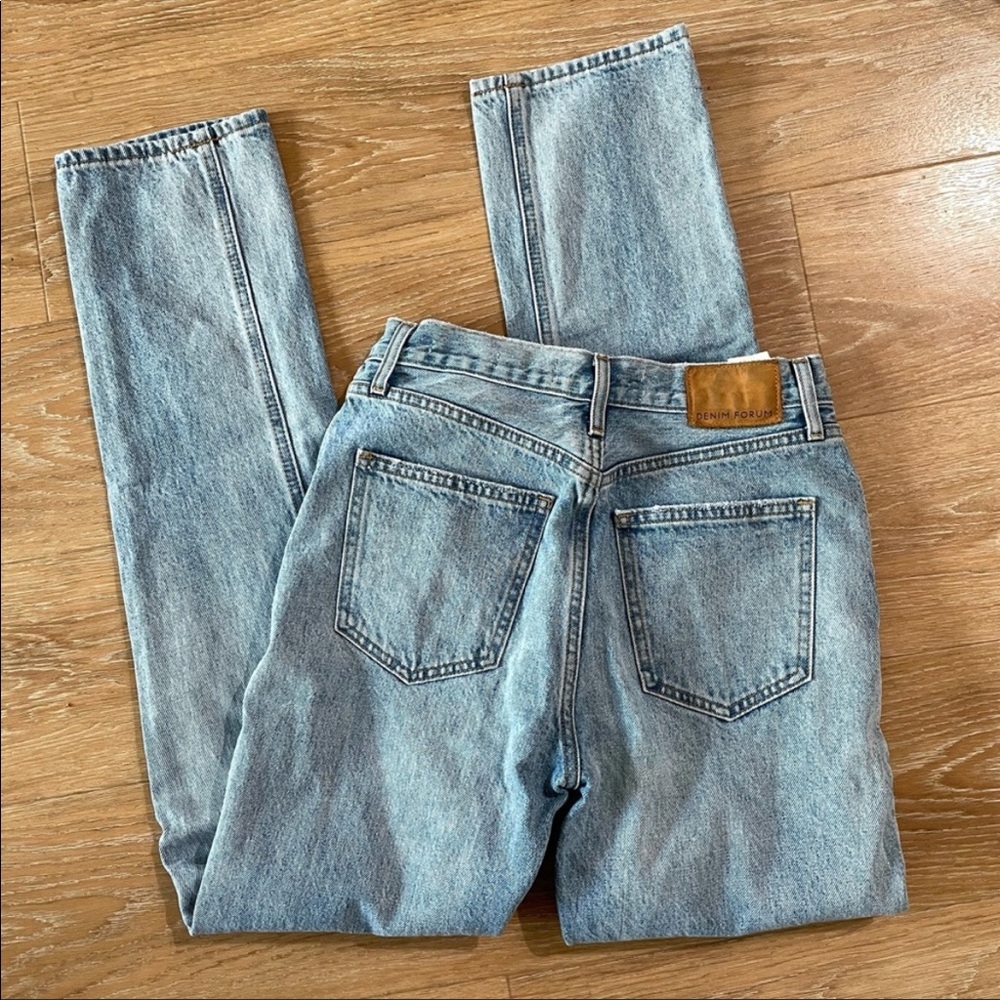 Aritzia Denim Forum The Nina Stovepipe in Tequila Lightly Distressed Long Jeans - Picture 10 of 14